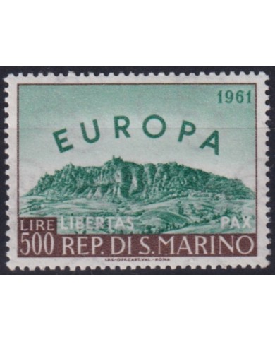 F-EX49902 SAN MARINO MNH 1961 EUROPA LANDSCAPE.