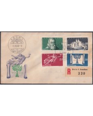 F-EX47557 SWITZERLAND FDC 1948 200th WESTPHALIA TREATY BASEL CANCEL TO SPAIN.