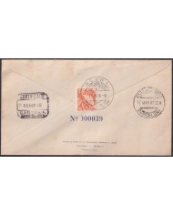 F-EX47557 SWITZERLAND FDC 1948 200th WESTPHALIA TREATY BASEL CANCEL TO SPAIN.