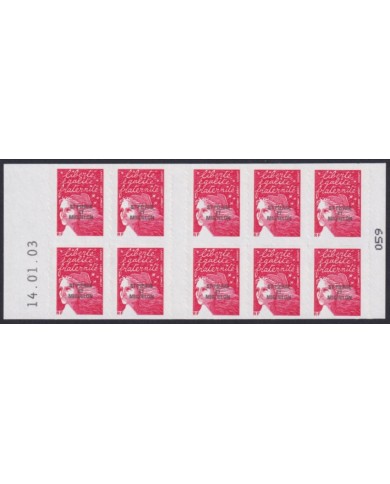 F-EX50370 ST PIERRE ET MIQUELON SPM MNH 2003 ADHESIVE MARIANNE BOOKLED.