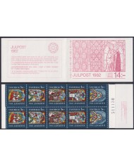 F-EX47960 SWEDEN SVERIGE SUEDE MNH 1982 BOOKLED MEDIEVAL GLASS PAINTING ART.