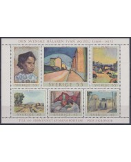 F-EX44025 SWEDEN SVERIGE SUEDE MNH 1969 ART PAINTING IVAN ANGUELI.
