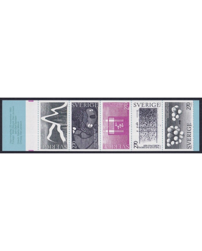 F-EX44026 SWEDEN SVERIGE SUEDE MNH 1982 BOOKLED NOBEL PRIZE AWARD PHYSICS.