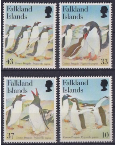 F-EX55992 FALKLAND IS MNH 2001 POLAR PENGUIN BIRD OF PREY AVES VÖGEL OISEAUX.