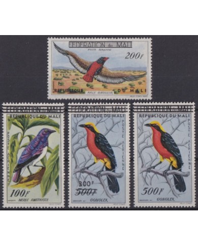 F-EX55976 MALI MLH 1960 OVERPRINT BIRD AVES VÖGEL OISEAUX.