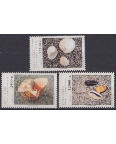 F-EX56080 CYPRUS TURKEY MNH 1994 MARINE WILDLIFE SNAIL SHELL.