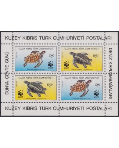 F-EX56078 TURKEY CYPRUS MNH 1992 MARINE WILDLIFE TURTLE TORTUGAS.