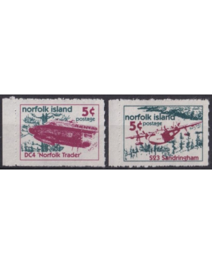 F-EX56091 NORFOLK IS MNH 1999 AIRCRAFT S23 SANDRINGHAM DC4 "NORFOLK TRADER".