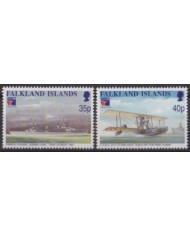 F-EX56092 FALKLAND IS MNH 1999 FIRST FLIGHT PHILEXFRANCE AIRPLANE AVION.