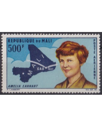 F-EX56104 MALI MH 1967 AIRPLANE AVION AMELIA EARHART FLIGHT BY GAO.