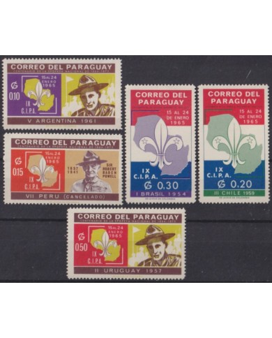 F-EX56107 PARAGUAY MNH 1965 9th INTERNATIONAL JAMBOREE BOYS SCOUT.