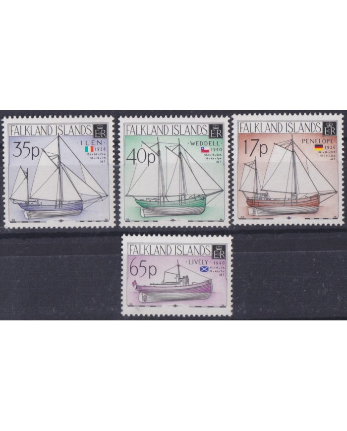 F-EX56098 FALKLAND IS MNH 1998 LOCAL VESSELS SHIP.