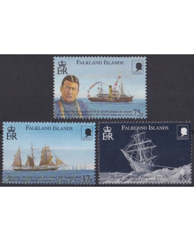 F-EX56116 FALKLAND IS MNH 2000 SIR EDWARD SHACKLETON EXPEDITION SHIP.