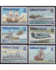 F-EX56118 FALKLAND IS MNH 2001 ROYAL NAVY CONECTION BATTLESHIP SHIP.