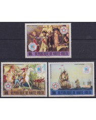 F-EX56126 UPPER VOLTA MNH 1977 BICENTENARY OF AMERICAN REVOLUTION SHIP.