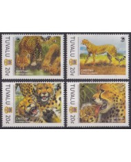 F-EX56017 TUVALU MNH 2011 FAUNA WILDLIFE CHEETAH.
