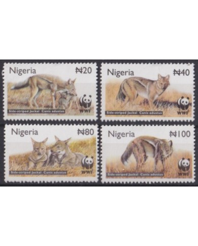 F-EX56022 NIGERIA MNH 2003 WWF FAUNA WILDLIFE JACKAL.