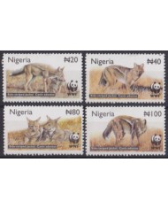 F-EX56022 NIGERIA MNH 2003 WWF FAUNA WILDLIFE JACKAL.