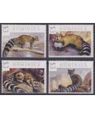 F-EX56018 DOMINICA MNH 2017 FAUNA WILDLIFE FELINE RING TAILED CATS.