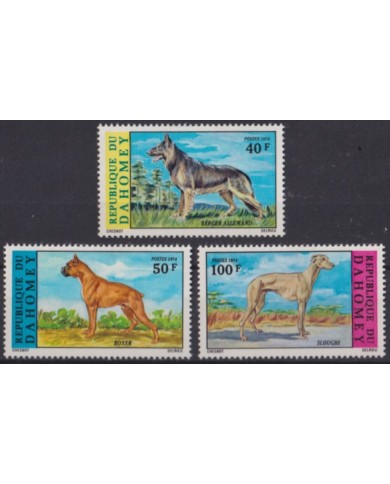 F-EX56027 DAHOMEY MNH 1974 FAUNA WILDLIFE DOG PERROS.