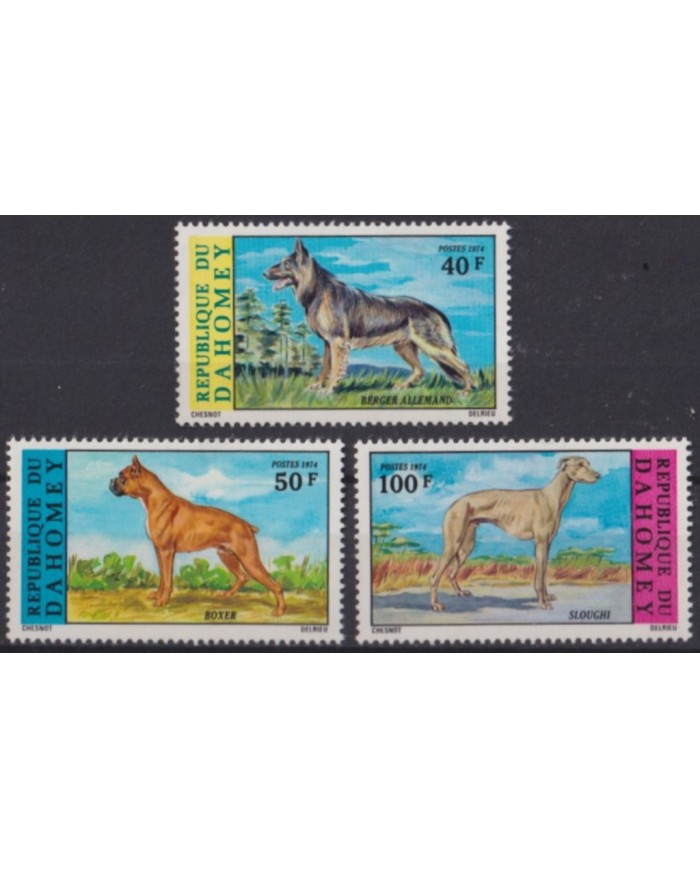 F-EX56027 DAHOMEY MNH 1974 FAUNA WILDLIFE DOG PERROS.