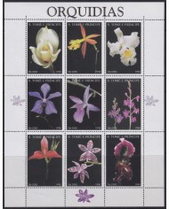 F-EX54083 SAO TOME I PRINCIPE MNH 2000 ORCHID ORQUIDEAS FLOWER SPECIAL SHEET.