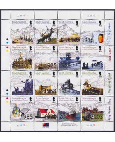F-EX54099  FALKLAND SOUTH GEORGIA MNH 2010 HISTORY SHIP SHEET.