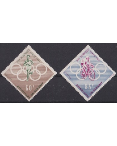 F-EX56153 DAHOMEY MNH 1964 JAPAN NIPPON TOKYO OLYMPIC GAMES.