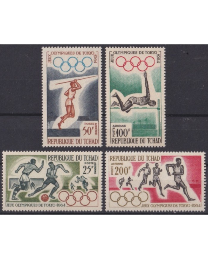 F-EX56267 CHAD TCHAD MNH 1964 JAPAN NIPPON TOKYO OLYMPIC GAMES.