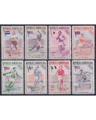 F-EX56315 DOMINICANA REP MNH 1957 MELBOURNE OLYMPIC GAMES ATHLETISM.