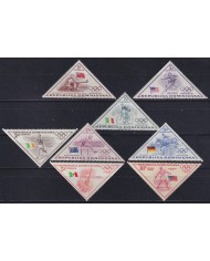 F-EX55787 DOMINICANA REP MNH 1957 MELBOURNE OLYMPIC GAMES ATHLETISM CYCLING.