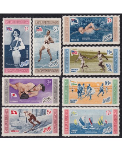 F-EX55788 DOMINICANA REP ORIGINAL GUM 1957 AUSTRALIA MELBOURNE SHEET OLYMPIC GAMES.