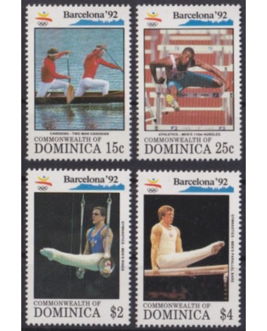 F-EX56148 DOMINICA IS MNH 1992 BARCELONA OLYMPIC GAMES ATHLETISM.