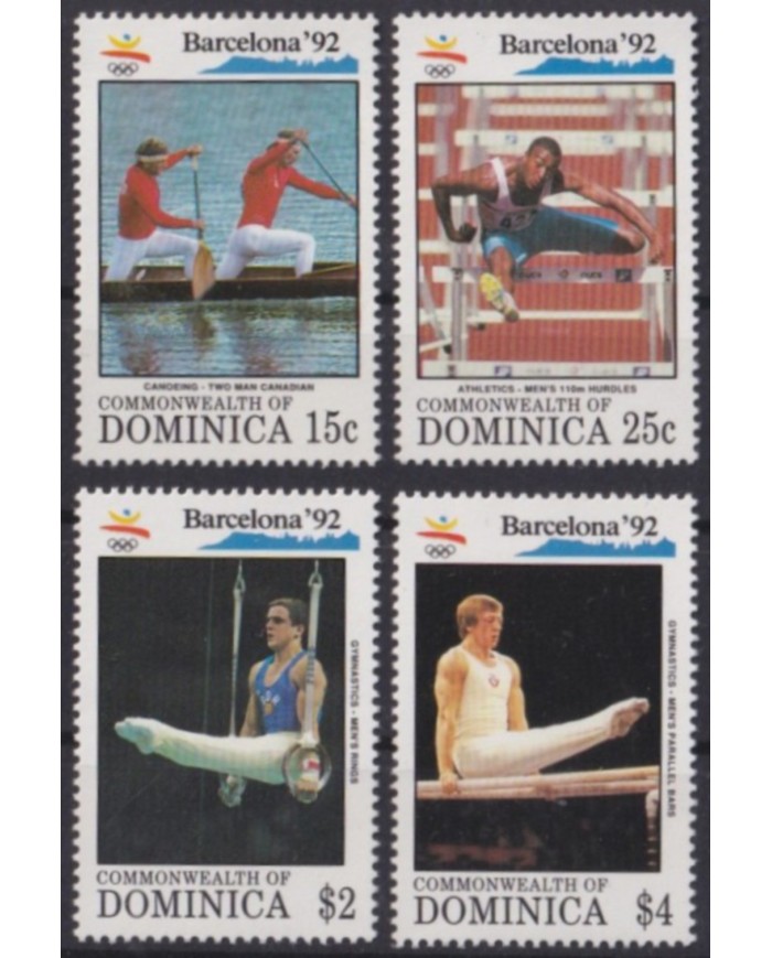 F-EX56148 DOMINICA IS MNH 1992 BARCELONA OLYMPIC GAMES ATHLETISM.
