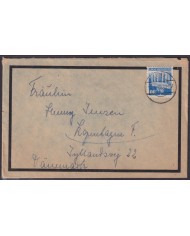 F-EX56501 GERMANY OCCUPATION ZONE BIZONE 1949 BUILDING 30pf COVER EUTYN.