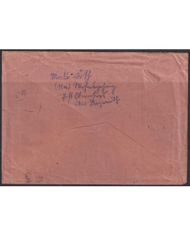 F-EX56509 GERMANY OCCUPATION ZONE BIZONE 1948 BUILDING 20pf COVER OBERNSEES.