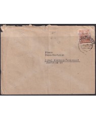 F-EX56542 GERMANY OCCUPATION BIZONE 1948 OVERPRINT TIPE II. 24pf COVER HAGEN HASPE.