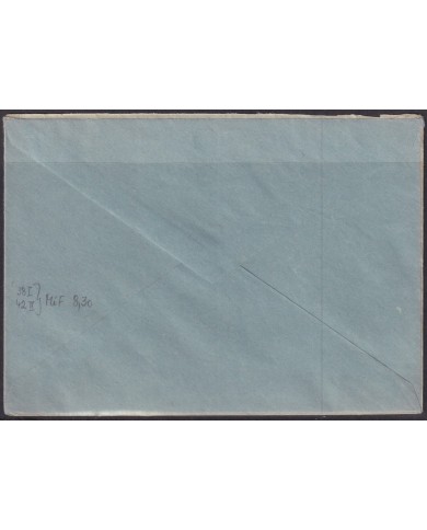 F-EX56514 GERMANY OCCUPATION BIZONE 1948 OVERPRINT TIPE I-II. 8-16pf COVER GOBRICHEM.