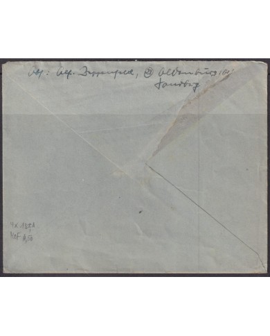 F-EX56549 GERMANY OCCUPATION ZONE BIZONE AM POST 1946 6pf COVER.