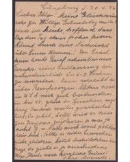 F-EX56522 GERMANY OCCUPATION ZONE BIZONE AM POST 1946 12pf CARD LUNEBURG.