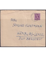 F-EX56558 GERMANY OCCUPATION ZONE BIZONE AM POST 1946 12pf OBERRAHMEDEM COVER.