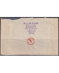 F-EX56609 GERMANY OCCUPATION ZONE ASS POST 1946 16pf SPECIAL CANCEL STTUGGART.