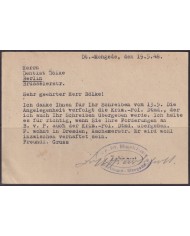 F-EX56610 GERMANY OCCUPATION ZONE ASS POST 1948 12pf DORTMUNG MENGEDE CARD.