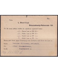 F-EX56614 GERMANY OCCUPATION ZONE ASS POST 1948 6pf CARD CANCEL BRAUNSCHWEIG.