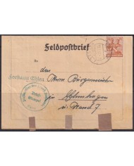F-EX56617 GERMANY OCCUPATION ZONE ASS FELDPOST 1947 CENSORSHIP KESSEL.