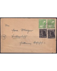 F-EX56627 GERMANY OCCUPATION ZONE ASS POST 1948 2+10pf OBERFR.