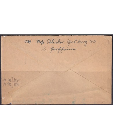 F-EX56627 GERMANY OCCUPATION ZONE ASS POST 1948 2+10pf OBERFR.