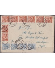 F-EX56624 GERMANY OCCUPATION ZONE ASS POST 1948 12-24pf ELTVILLE.