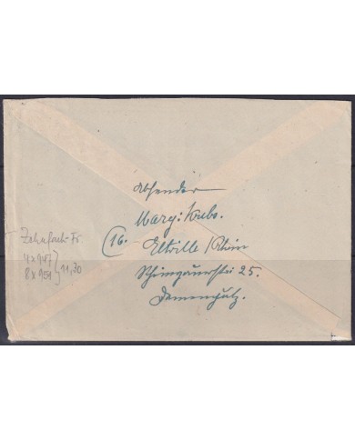 F-EX56624 GERMANY OCCUPATION ZONE ASS POST 1948 12-24pf ELTVILLE.
