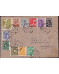 F-EX56628 GERMANY OCCUPATION ZONE ASS POST 1948 EMDEN BORSSUM.